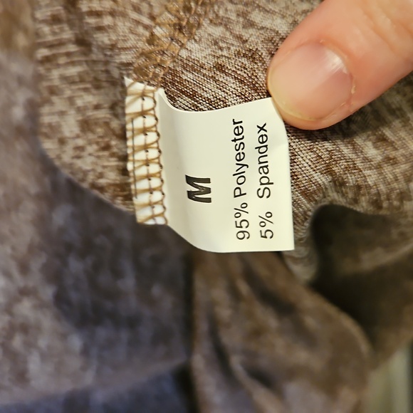 Brown Heathered Short Sleeve Shirt Dress. In EUC - Picture 4 of 4